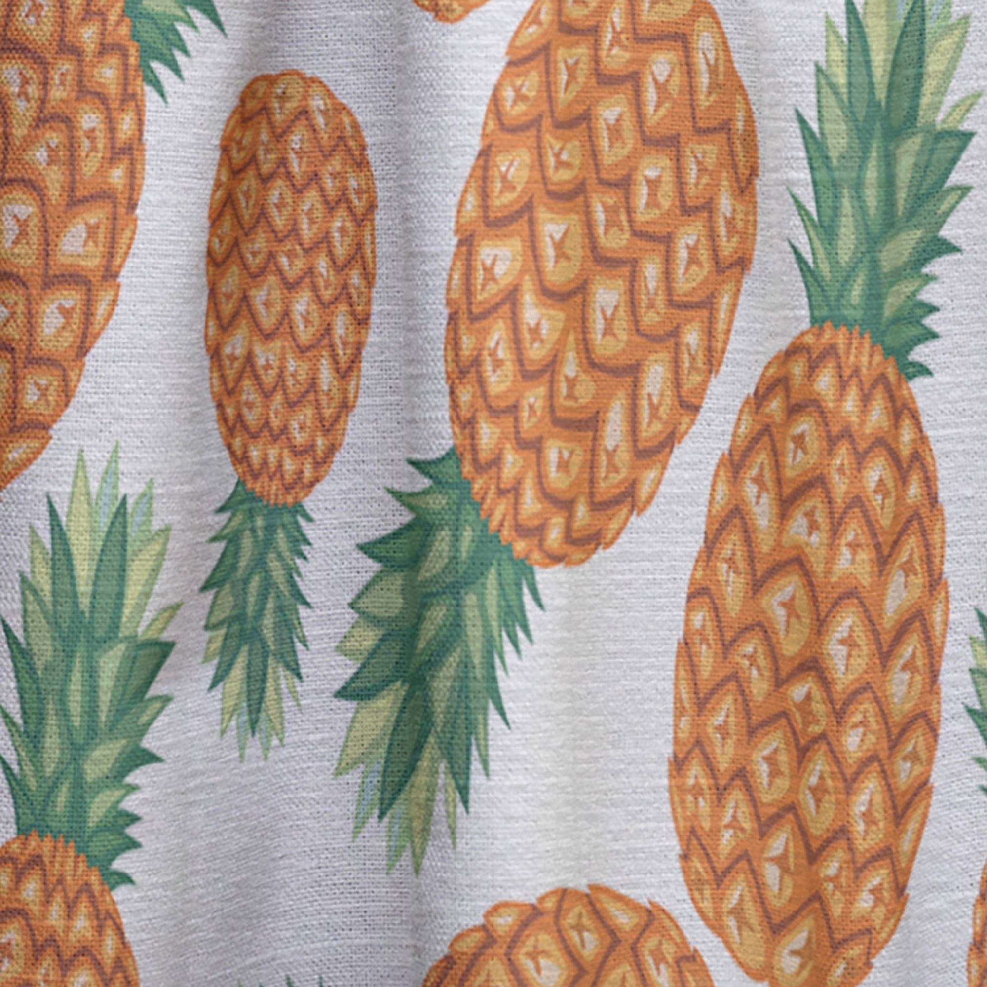 Designart 'Tropical Pineapple Mood III' Tropical Curtain Panel