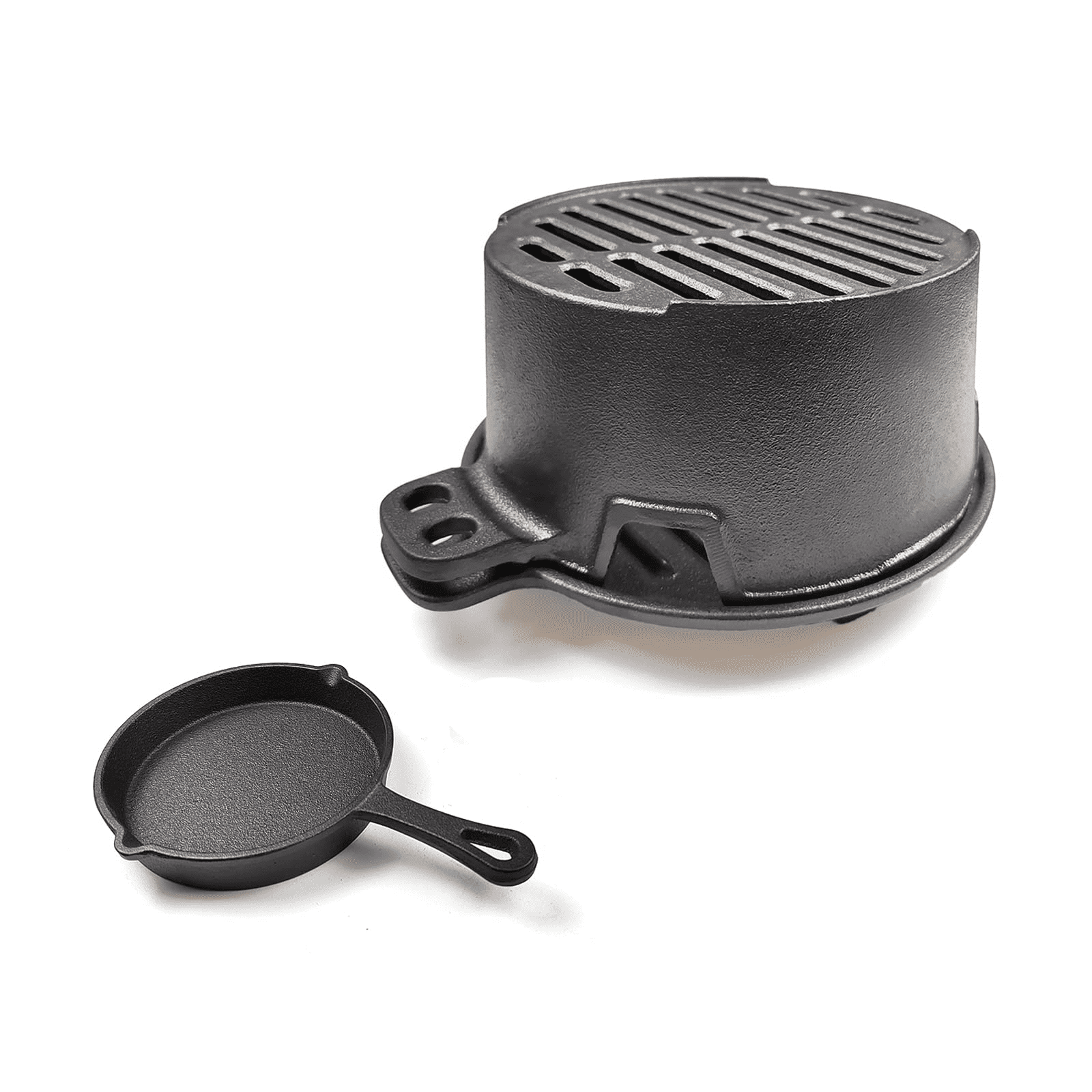 HAWOK Pre-seasoned Hibachi Grill, Charcoal Grill for Outdoor Camping BBQ Cooking………