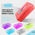 thumbnail image 7 of Enday Multipurpose Utility Box with Lid Plastic Pencil Case Organizer, Red 1 Pack, 7 of 7
