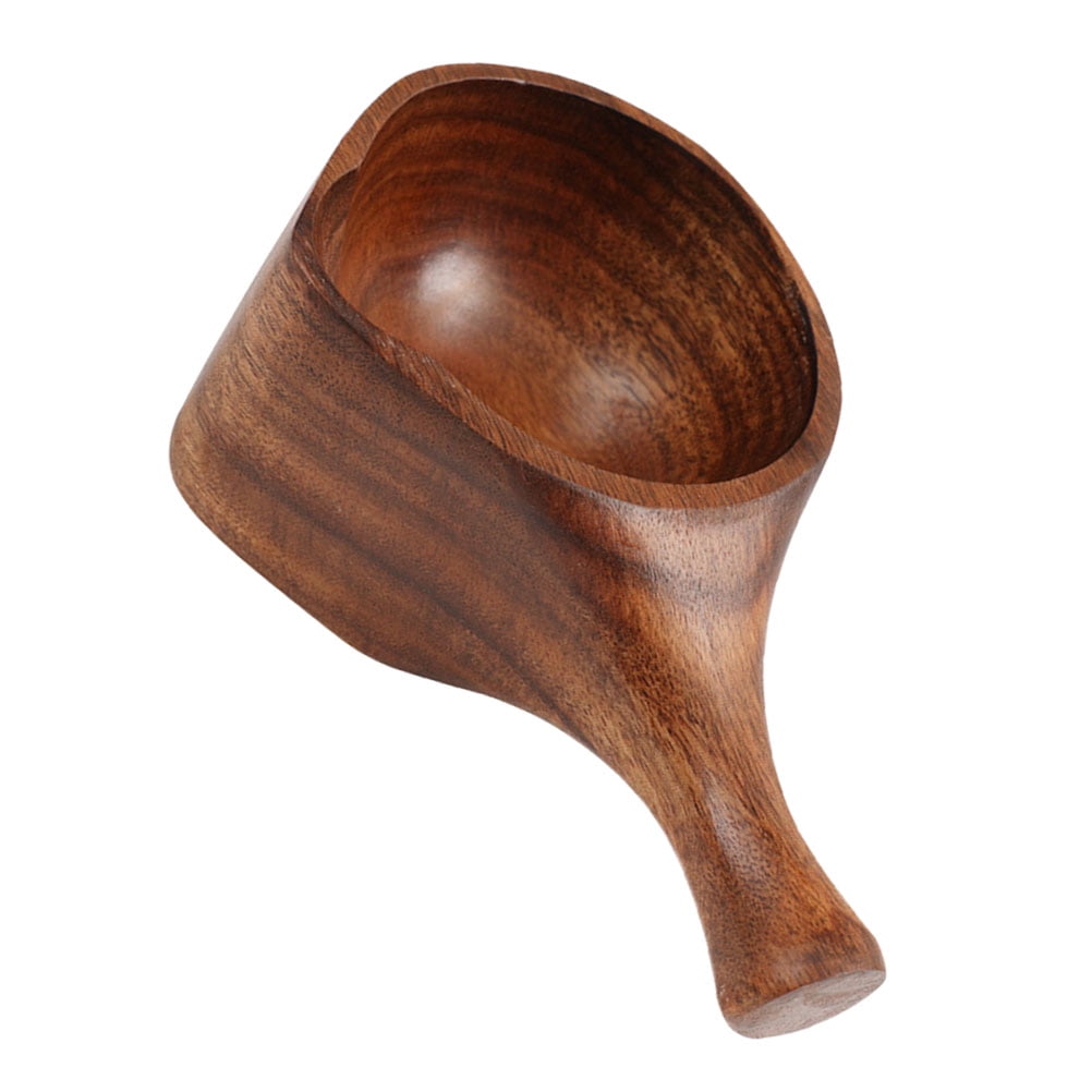 ROMANSENTIAL 1Pc Wood Tablespoon Brown Acacia Wood Soup Scoop for Catering Cooking Use