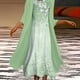 thumbnail image 1 of Plus Size Outfits Set, Women's Plus Floral Print Round Neck Tank Dress & Long Sleeve Coat Outfits Two Piece Set, 1 of 5