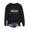 thumbnail image 4 of WEAIXIMIUNG Chandails en Molleton à Col Rond pour Femmes Zip Imprimé Arbre de Noël 2024 Tendance Manches Longues Col Rond Pull Décontracté Ample Doux, 4 of 4