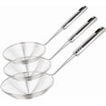 thumbnail image 1 of UBIUO Set of 3 Asian Strainer Ladle Stainless Steel Wire Skimmer Spoon with Handle for Kitchen Frying Food, Pasta, Spaghetti, Noodle-30.5cm, 32cm, 35c, 1 of 4