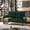 Emerald, variant on S-HOME Monochrome Double Sofa in Corduroy Fabric, Ideal for Living Rooms and Bedrooms, Modern Furniture Style，Black