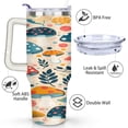 thumbnail image 3 of 40 OZ Mushroom Tumbler Gifts for Women Men Birthday Coffee Cup Gifts for Boyfriend Insulated Stainless Steel Coffee Mug with Handle, 3 of 7