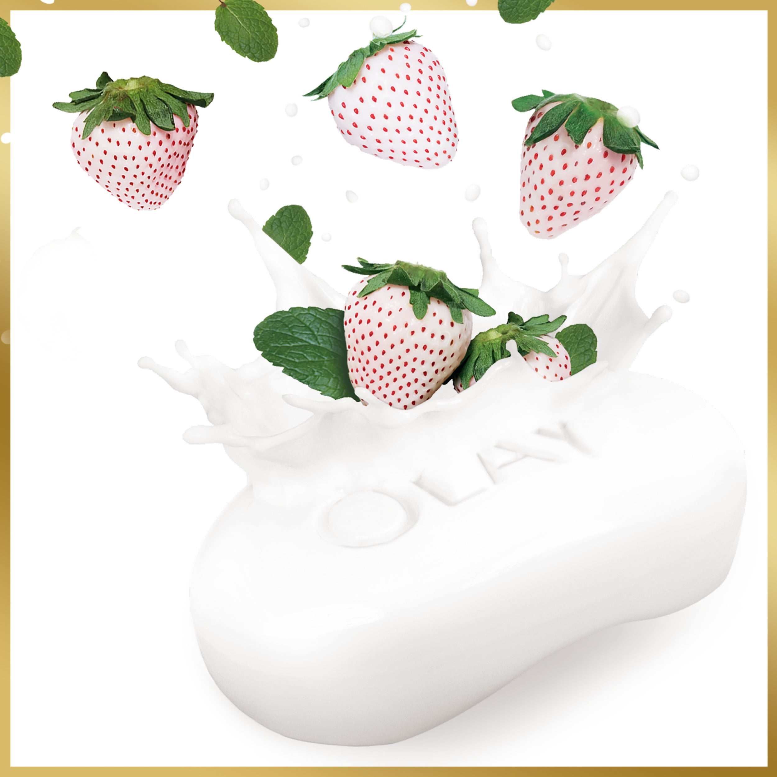 Olay Fresh Outlast Cooling White Strawberry & Mint Beauty Bar, 8 Ct