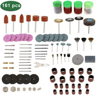 105Pcs Rotary Tool Accessories Set, EEEkit Electric Grinding Attachment  Kit, Multi Rotary Tool Accessories Set, Grinding Polishing Drilling Kit Fit