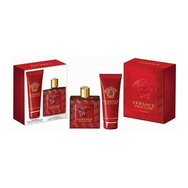 VERSACE Eros & Eros Flame 30mLセット Versace Eros Flame Men's Perfume Kit - 2 Pc Travel Fragrance