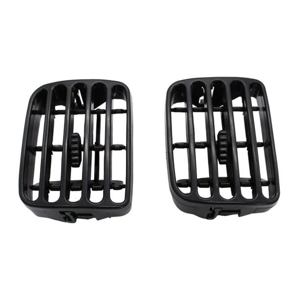 Rejilla de ventilación interior del coche delantera izquierda derecha 7701057729 Salida de aire del coche para II Repuestos Fácil instalación Negro