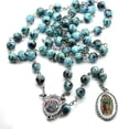 thumbnail image 2 of Rosary Necklace Catholic Necklace Our Lady Of Guadalupe Holy Pendant Clavicle, 2 of 5