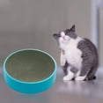 thumbnail image 4 of Rascador de gato en forma de cuenco, juguetes de garra de molienda de gato para mascotas pequeñas Azul Jinwen Tabla de rascar para gatos, 4 of 8