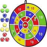 Kids Large Dart Board, 29 Inch, with 12 Sticky Balls, Indoor Outdoor Game for Ages 3-12