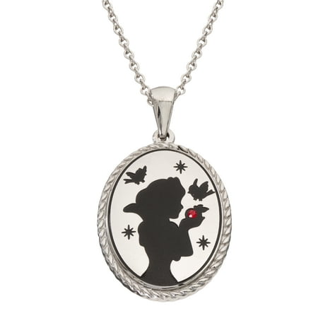 Snow White Stainless Steel Life is an Adventure Pendant, 18