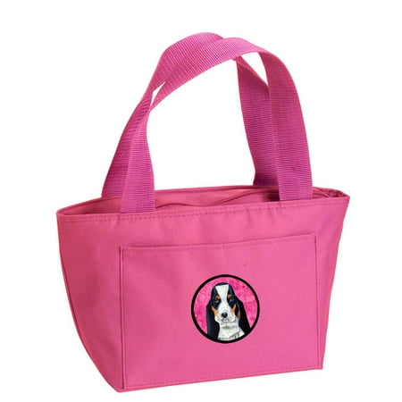 Pink Basset Hound Lunch Bag or Doggie Bag LH9374PK