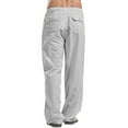 thumbnail image 3 of Faithtur Women´s Drawstring Pants, Summer Elastic Waist Solid Color Loose Lounge Pants with Pockets, 3 of 6