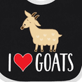 thumbnail image 4 of Inktastic Goat Cute I Love Goats Farm Animal Boys or Girls Baby Bib, 4 of 4