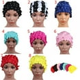 thumbnail image 5 of FNNMNNR Clearance! Handmade Swimming Cap Cozy Women Pearl Sewn Floral Elastic Breathable Quick Dry Bathing Hat Sportswear for Long Hair Blue, 5 of 7