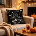 thumbnail image 5 of Halloween Horror Printed Throw Pillow Cover, Linen Cushion Case, 18x18 Gothic Spooky Pillowcase, Hidden Zipper, Washable for Sofa Home by MPOISVA, 5 of 6