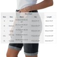 thumbnail image 5 of ZyeKqe Womens Denim Shorts Knee Length Rolled Cuff Jean Shorts with Multi Pockets for Casual Daily Weekend Vacation Wear, 5 of 9