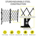 thumbnail image 1 of AKDSteel Barrière de Sécurité Pliante en Acier Robuste, Barrière Extérieure Extensible avec Roulettes Pivotantes à 360° et Conception à Ciseaux Verrouillable pour Jardins, Cours, 1 of 7