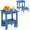 Navy, variant on Outdoor Side Table, 2-Tier HDPS Outdoor Nesting End Table with Removable Small Foot Stool for Patio, Deck, Poolside, Low Maintenance & Weather Resistant