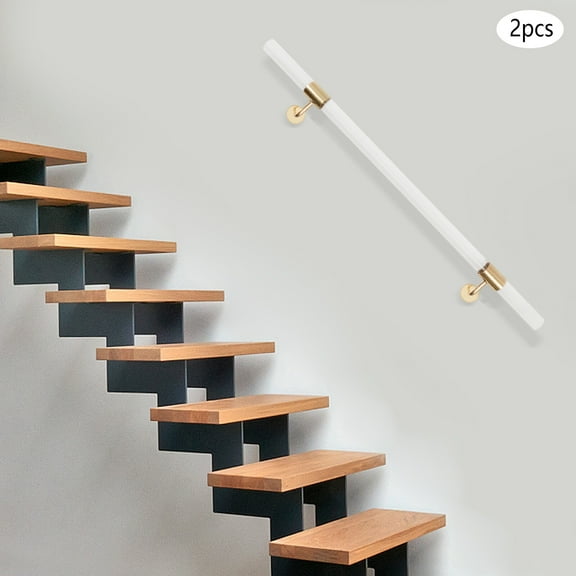 Miumaeov 3.3ft Acrylic Handrail for Steps Stair Railing Hand Rail Kit Wall Mounted
