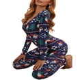 thumbnail image 4 of Combinaison Pyjama pour Femmes Christmas Cartoon une-Pièce de Nuit, 4 of 6