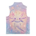 thumbnail image 5 of Uorisanigo Kawaii Axolotl Boys Girls Full Zip Fleece Vest Fashion Fall Winter Clothes Sleeveless Outwear Warm Jacket with Pockets Soft and LightweightPuffer Vest (2-12 Years), 5 of 7
