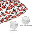 thumbnail image 5 of Salouo Red Ladybugs Pattern Pillow Cases,1PC Pillow Covers with Envelope Closure Decorative Pillow Case for Bed Couch,Pillows Not Included-14"x20", 5 of 6
