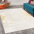 thumbnail image 2 of Dahlia Flower Decorative Rug, Simplistic Drawing of Bushy Sunflower Daisy Like Large Petals Image Print, Quality Carpet for Bedroom Dorm and Living Room, 6 Sizes, Earth Yellow, by Ambesonne, 2 of 4