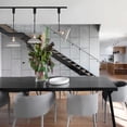 thumbnail image 4 of FSLiving Adjustable Height Track Pendnat Light H-Type Macaron Retractable Track Spotlight with Telescoping Rod Adjustable Gimbaled Lamp-Post Halo Track DIY Instant On Cover Lamp, Grey - 3 Lights, 4 of 7