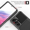 thumbnail image 3 of Slim Hard PC Case Compatible with Samsung Galaxy A54 5G, PU Leather Card Holder Back Case Kickstand Shock-absorbing Car Magnetic Case Cover Designed for Samsung Galaxy A54 5G 6.4", Black, 3 of 7