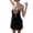 Black 50, variant on Womens Nightshirts & Gowns Women'Sheart Print Lettuce Trim Nightdress Satin Underwear Sleepwear Cowl Mini Nightdress Lace Nightdress