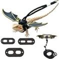 thumbnail image 1 of Adjustable Lizard Leash Bearded Dragon Harness Cool Leather Wings Safety Walking Leash(S,M,L), 1 of 7