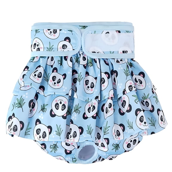 GASTROPOD Washable Dog Diapers Female,1 Pack Premium Reusable Dog Diapers,High Absorbency Leak-Proof Puppy Diapers for Female Dog in Heat,Period Excitable Urination Girl Dog Diapers Dress