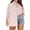 Pink, variant on SMihono Women's Summer Loose Button Down Shirts Striped Long Sleeve Collared Blouse Tops Tunic Oversized Shirt Dress Plus Size Clothing Hot Pink 10