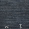 thumbnail image 5 of Rugsotic Carpets Hand Knotted Wool Area Rug 8'x10' Charcoal Contemporary Rectangle Indoor Rug for Living Room, Bedroom Antimicrobial L00520, 5 of 6