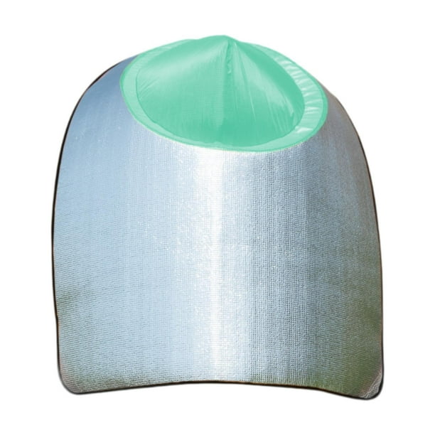 Sombrero protector solar con chal multiusos para agricultura, capa con capucha impermeable Verde