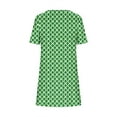 thumbnail image 6 of Xuniizn Womens Summer Dresses Floral Print Scoop Neck Short Sleeve Beach Boho Mini Sundress with Pockets Casual Soft Breathable Trendy Vintage Dress, S-2XL, 6 of 7