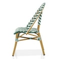 thumbnail image 6 of Furniture of America Tahit Outdoor Dining Chair - Faux Rattan - Set of 4 - Armless - Green, 6 of 9