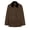 Coffee, variant on Womens Casual Blazer Open Front Long Sleeve Turndown Collar Solid Button Work Office Blazer Tops