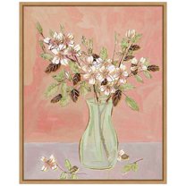 Amanti Art Here Comes the Bloom II Framed Canvas Wall Art Print