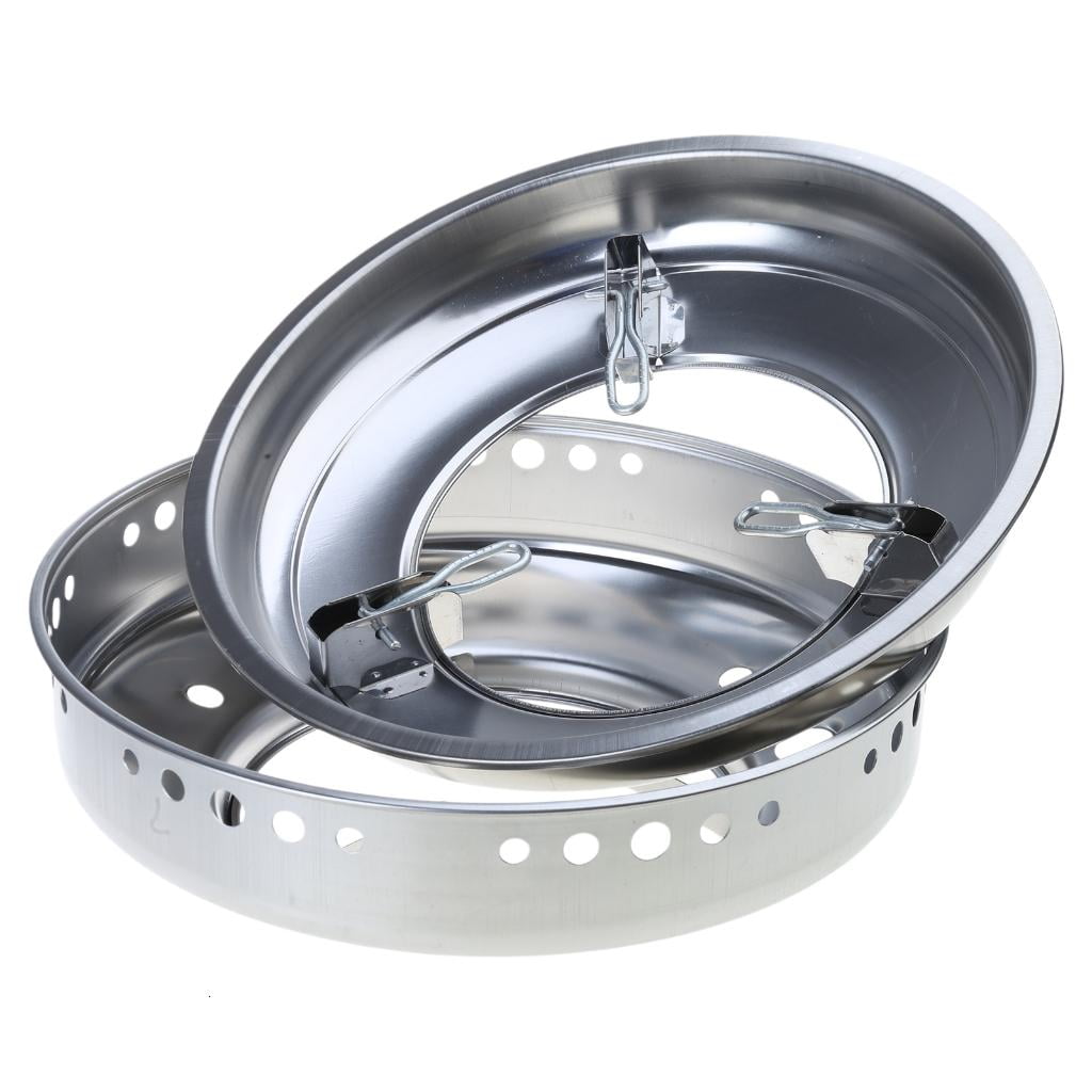 Stainless Steel Stove Wind Proof Cover Double Layer Gas Stove Wind Guard Fire Gathering Cover for Cooking Efficiency