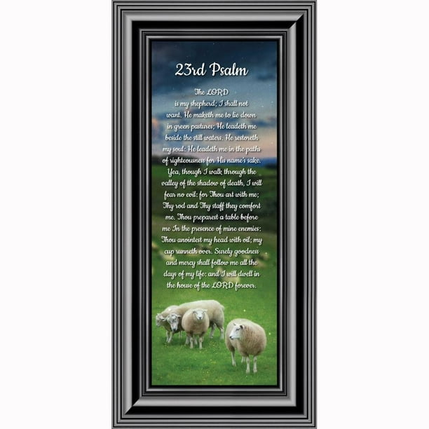 23rd Psalm, Framed Bible Verse from Psalms, Comfort and Encouragement ...