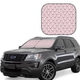 thumbnail image 6 of Kdxio Cute Rabbit Print 2-Piece Sun Shade Front Windshield - Foldable Car Front Window Sunshades for Most Sedans SUV Truck, 6 of 6