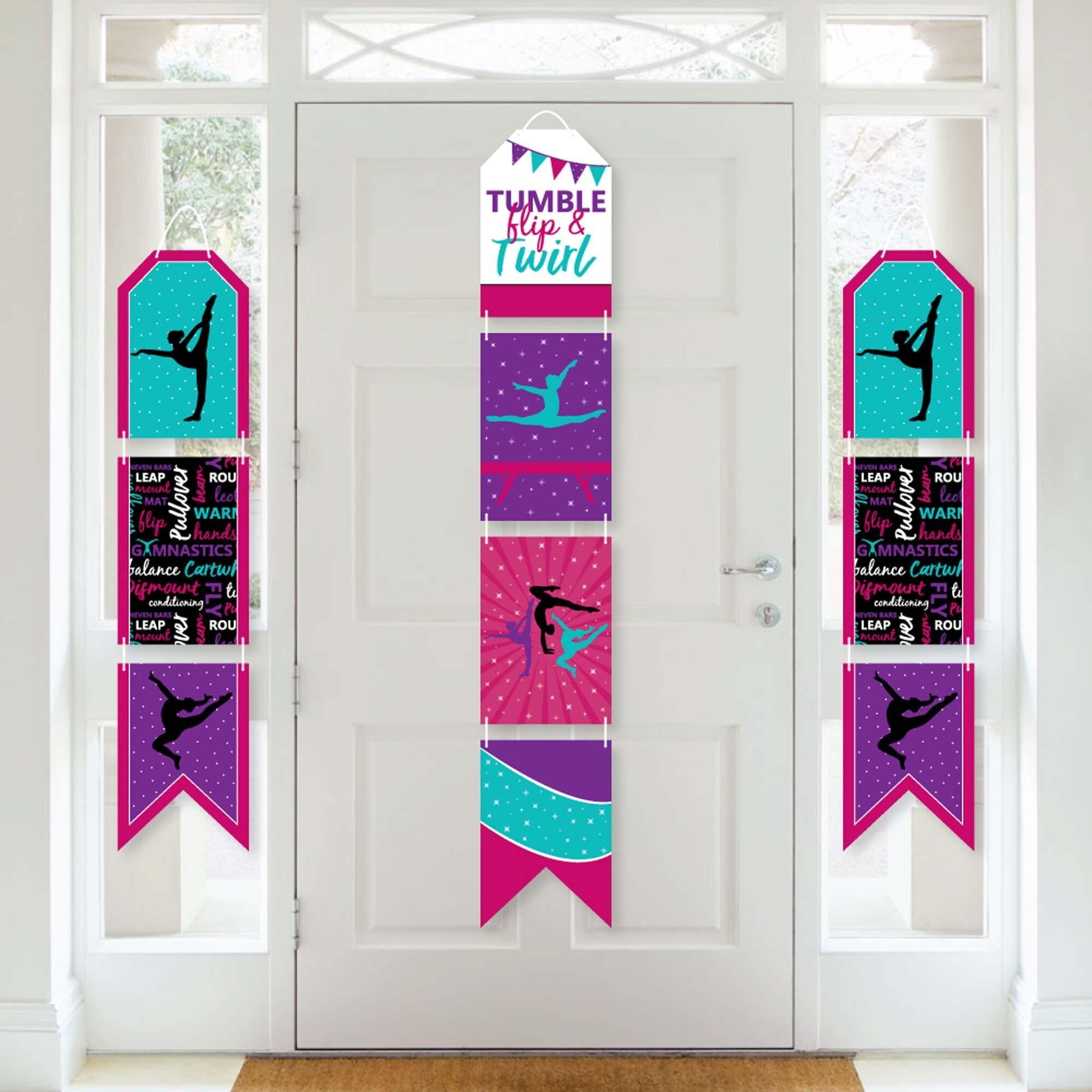 Big Dot Of Happiness End Zone Football Hanging Door Banner – Baby Shower & Birthday Party Wall Decor Kit