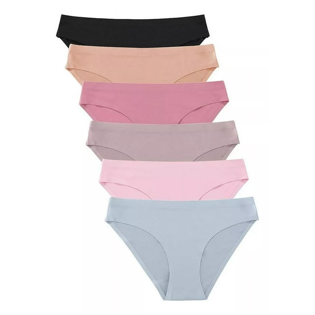 Pack De 6 Calzoncillos Hipster Sin Costuras Finetoo Para Muj
