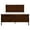 Brown, variant on White Finish - Full Size Bed for Traditional Bedroom Setup