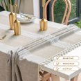 thumbnail image 2 of Table Cloth,Shrink-Proof Tablecloth Coffee Table Clothes Cotton Linen Dust-Proof Table Cover with Tassels Wrinkle-Proof Table Cloth for Party Kitchen Dinning Table Decoration ( Square,55’’ x 55’’ ), 2 of 7