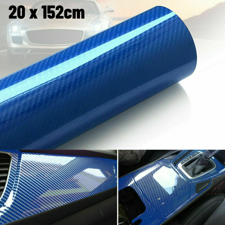 Beloved Ciro løgner 7D Car Interior Wrap Sticker Glossy Carbon Fiber Vinyl Film Car Auto  Accessories - Walmart.com